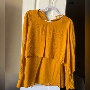 Zara mustard top